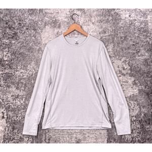Reigning Champ Training Shirt Medium Mens Gray Long Sleeve Performance